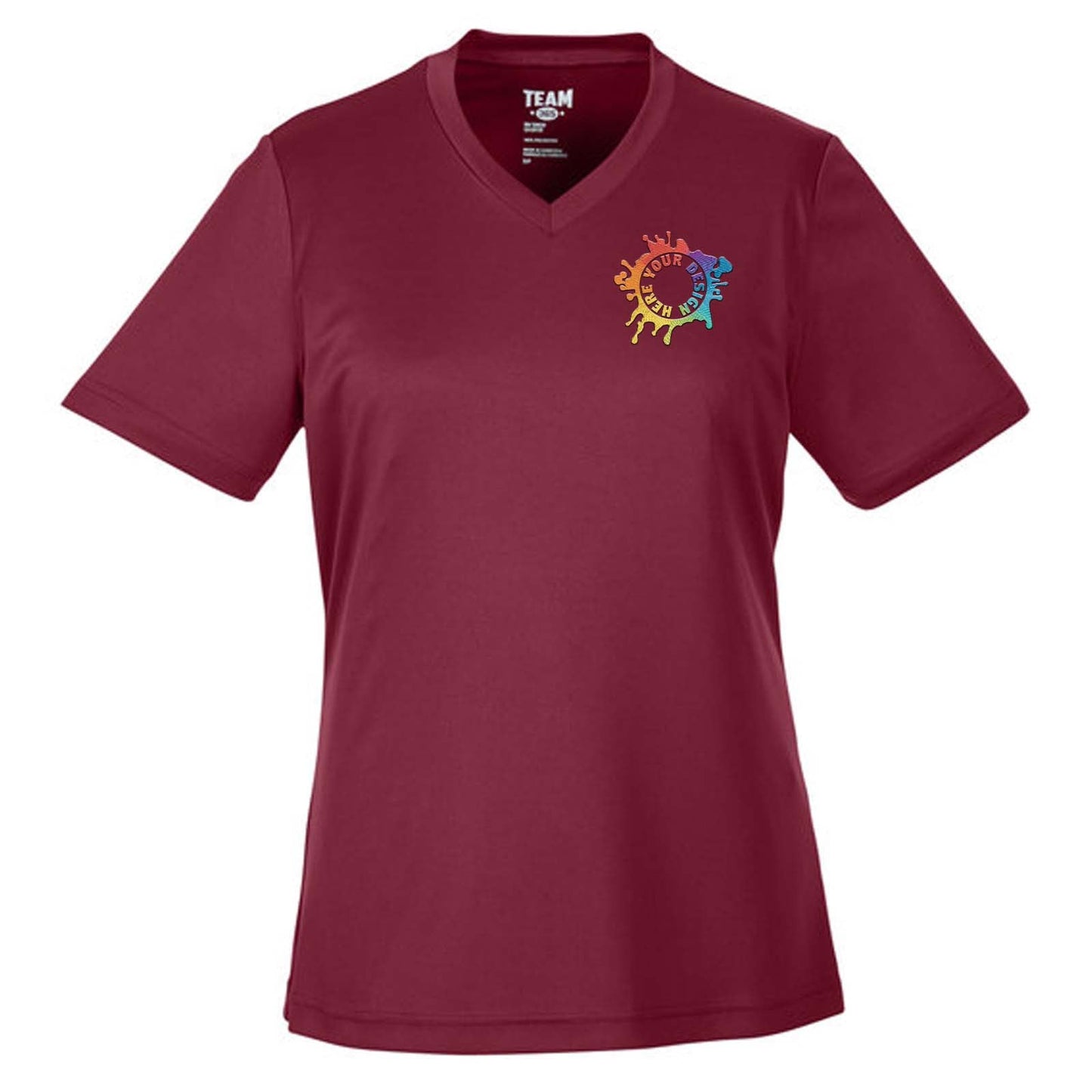 Team 365 Women's Performance Polyester T-Shirt Embroidery - Mato & Hash