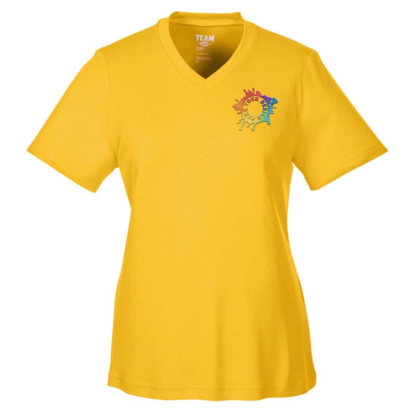 Team 365 Women's Performance Polyester T-Shirt Embroidery - Mato & Hash