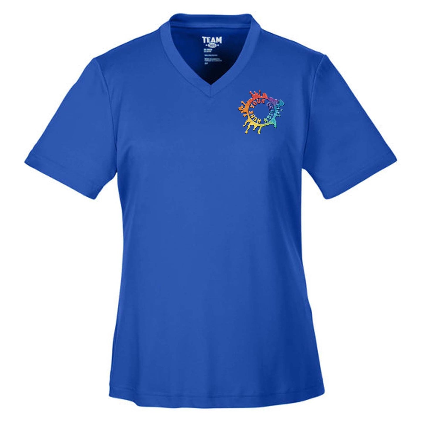 Team 365 Women's Performance Polyester T-Shirt Embroidery - Mato & Hash