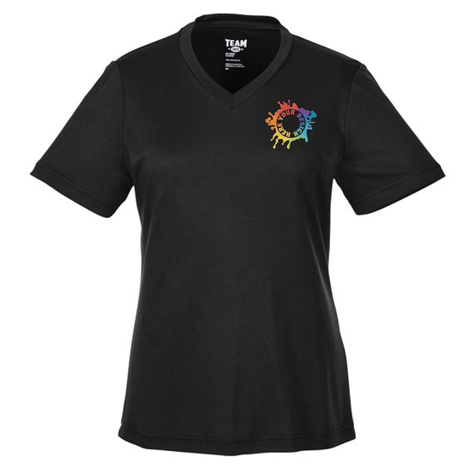Team 365 Women's Performance Polyester T-Shirt Embroidery - Mato & Hash