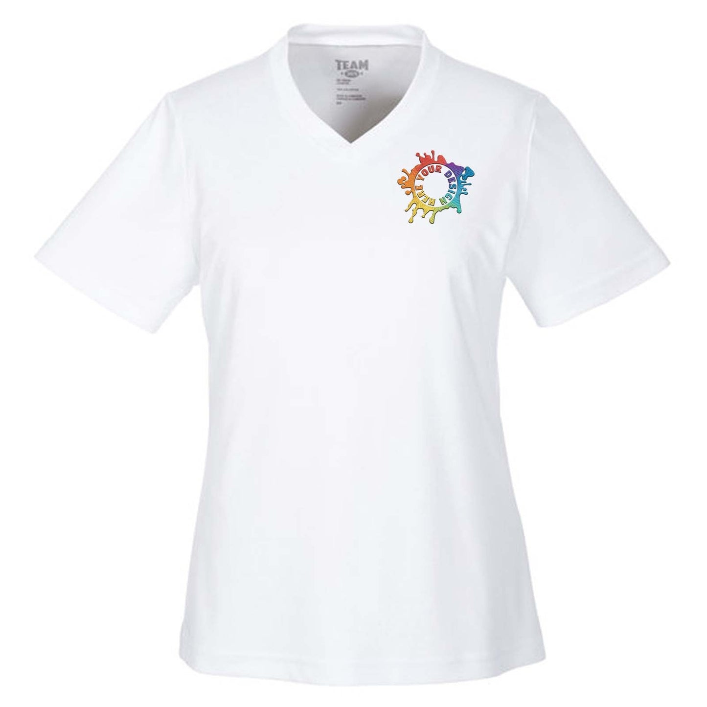 Team 365 Women's Performance Polyester T-Shirt Embroidery - Mato & Hash