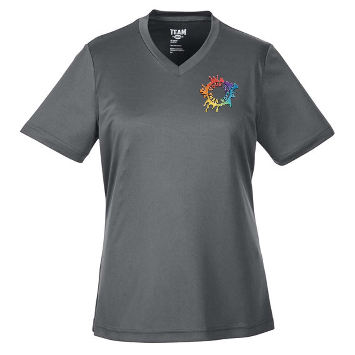Team 365 Women's Performance Polyester T-Shirt Embroidery - Mato & Hash
