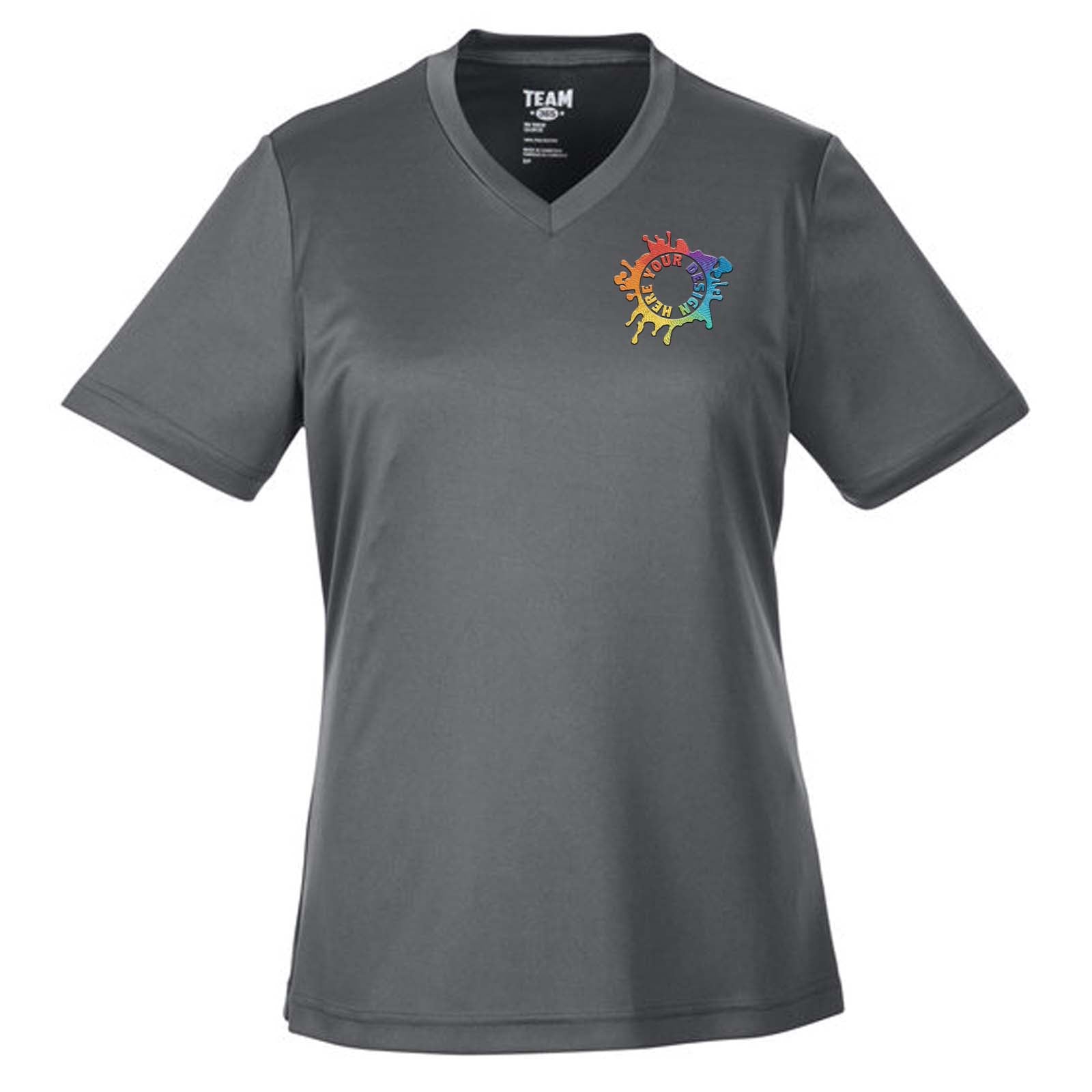 Team 365 Women's Performance Polyester T-Shirt Embroidery - Mato & Hash