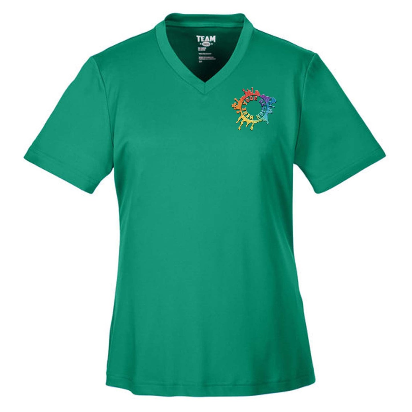 Team 365 Women's Performance Polyester T-Shirt Embroidery - Mato & Hash