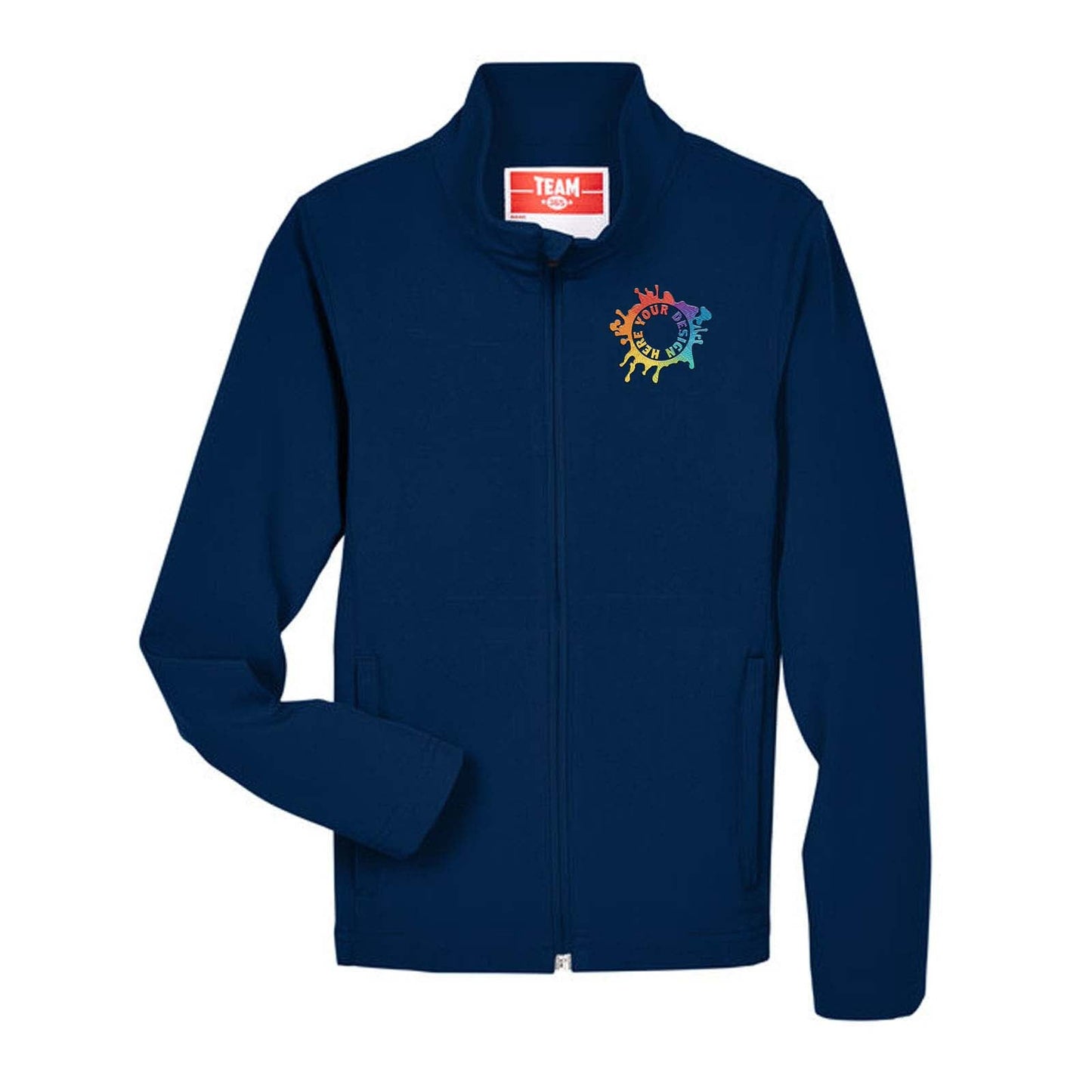 Team 365 Youth Leader Soft Shell Jacket Embroidery - Mato & Hash