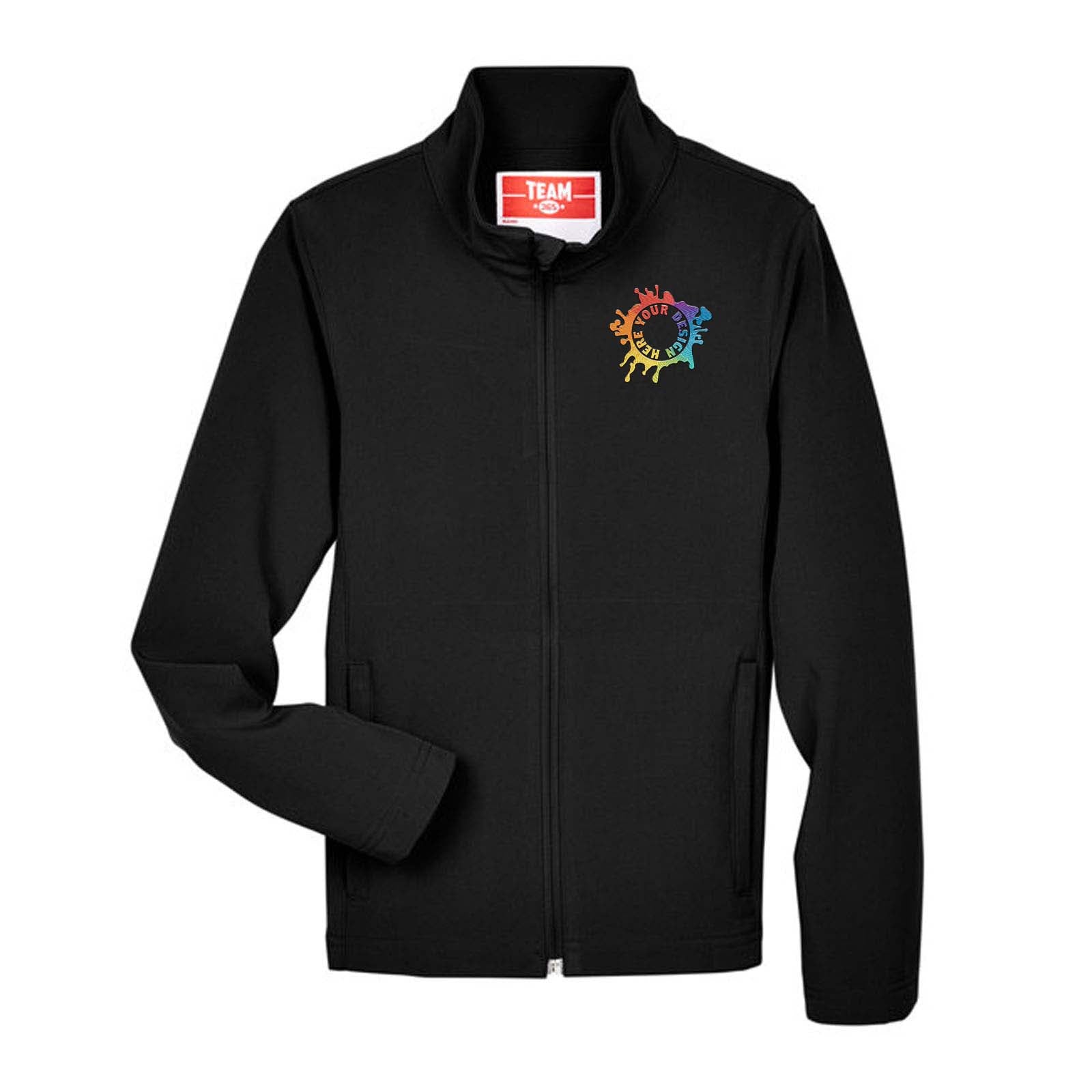 Team 365 Youth Leader Soft Shell Jacket Embroidery - Mato & Hash