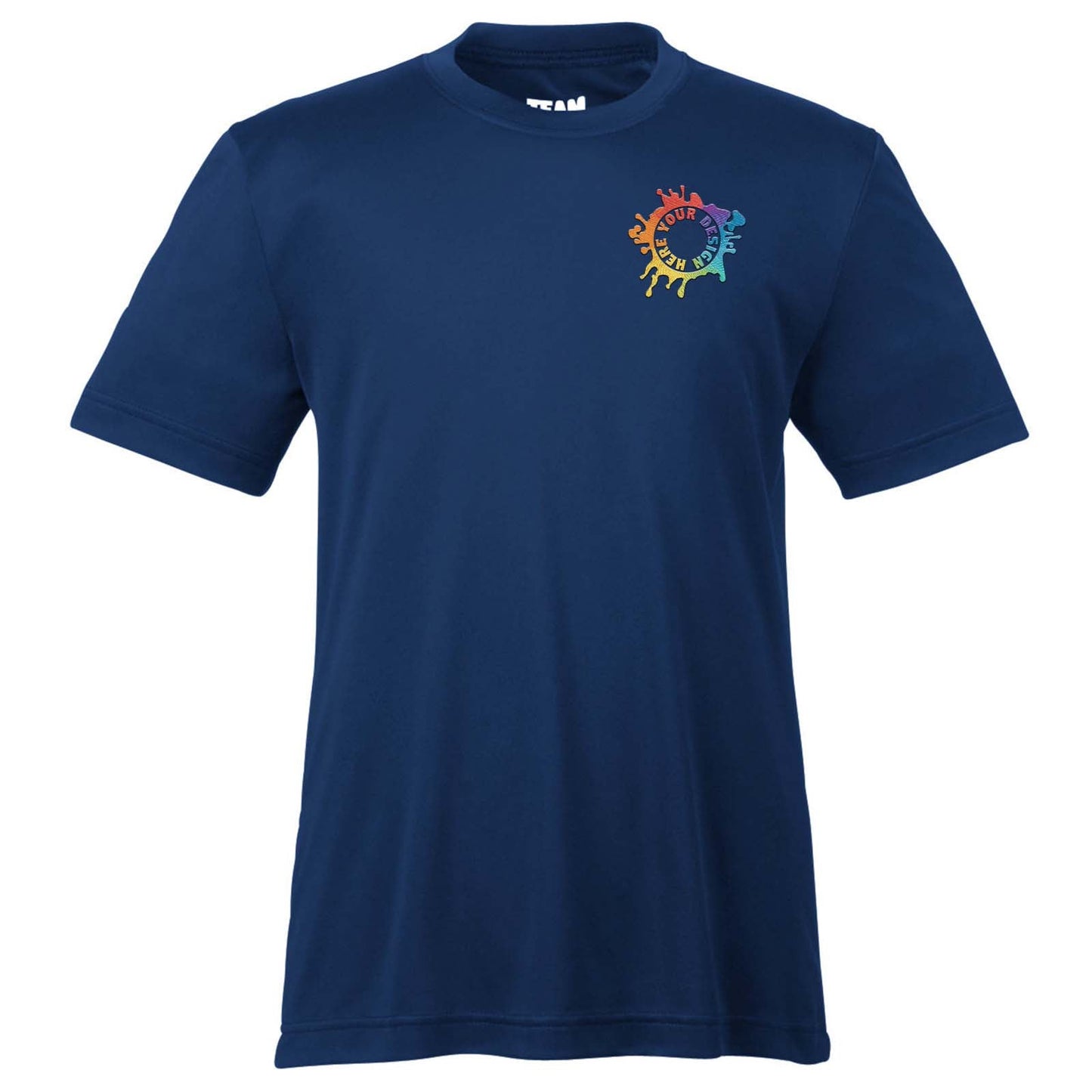 Team 365 Youth Unisex Performance Polyester T-Shirt Embroidery - Mato & Hash