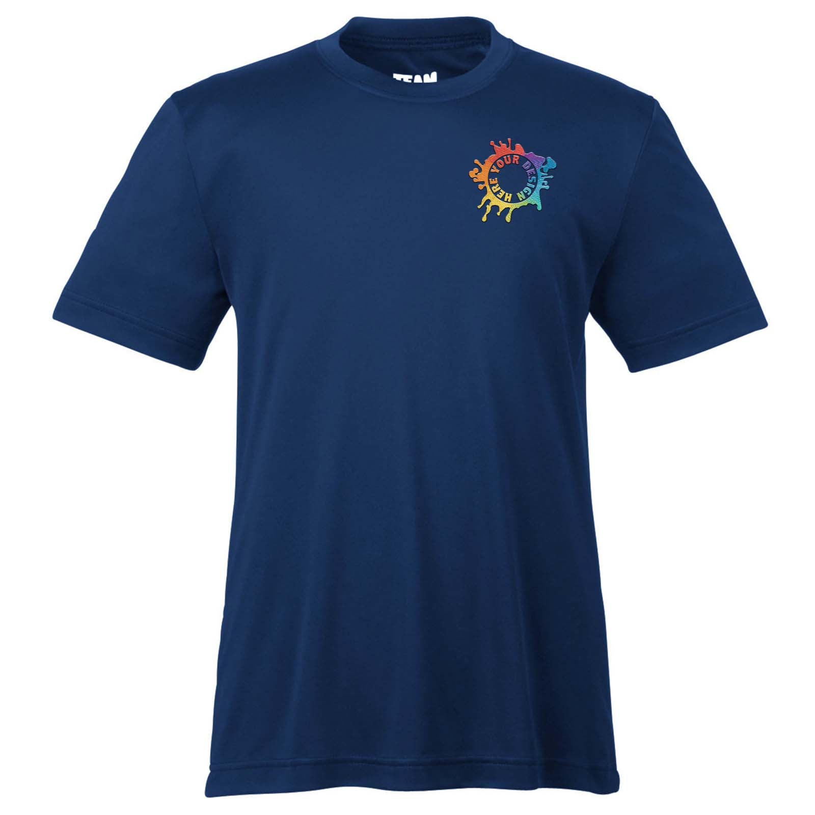 Team 365 Youth Unisex Performance Polyester T-Shirt Embroidery - Mato & Hash