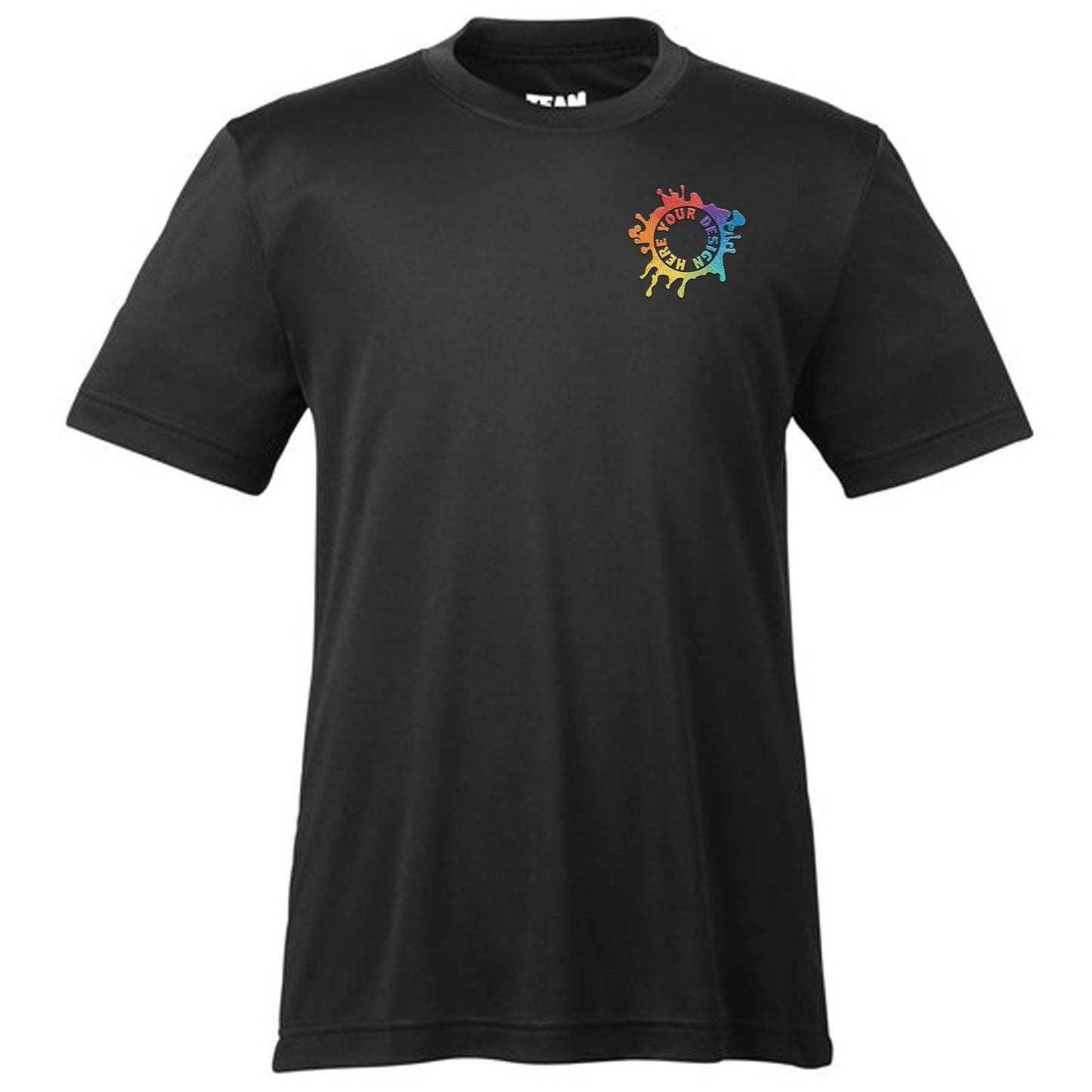 Team 365 Youth Unisex Performance Polyester T-Shirt Embroidery - Mato & Hash