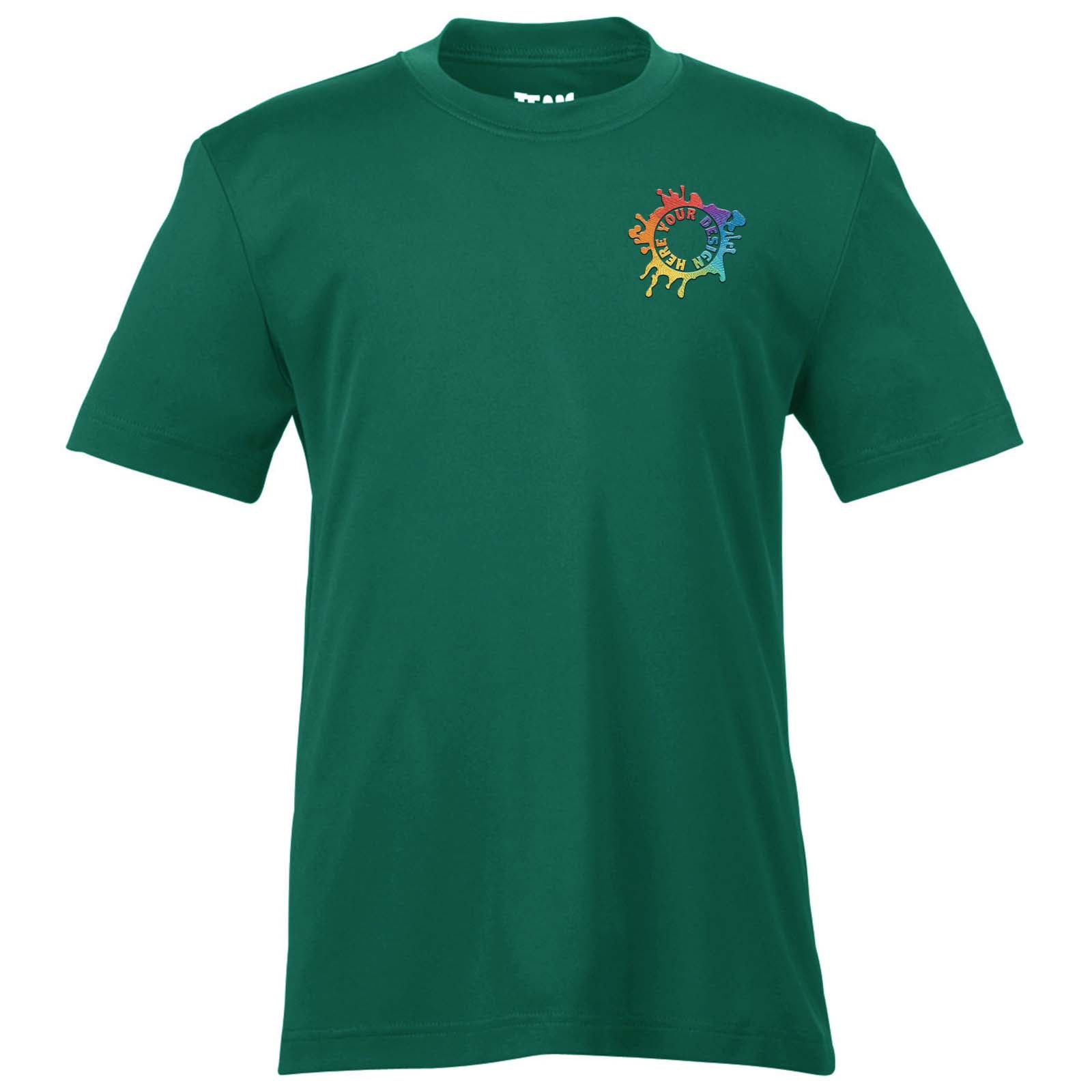 Team 365 Youth Unisex Performance Polyester T-Shirt Embroidery - Mato & Hash