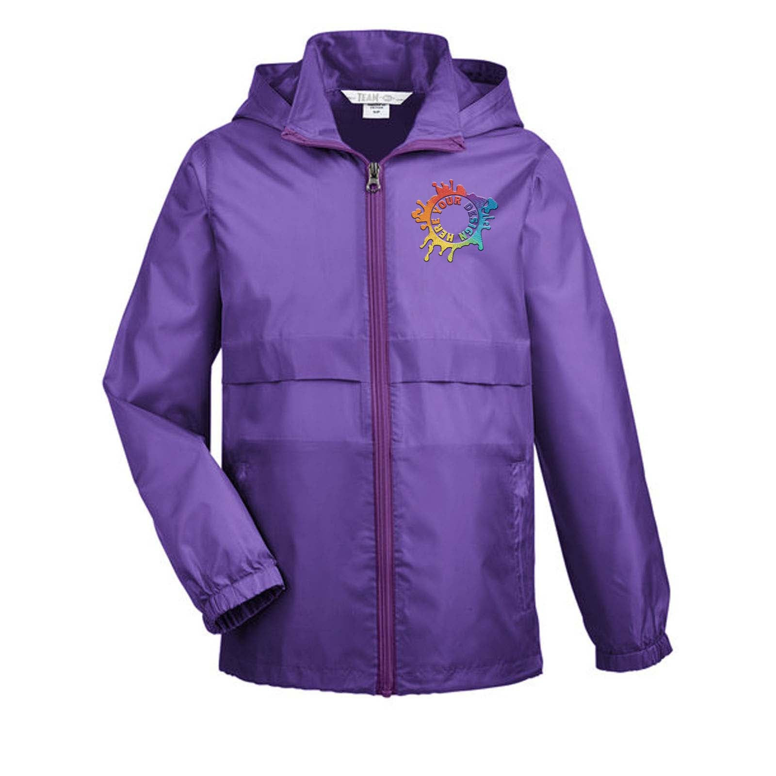 Team 365 Youth Zone Protect Lightweight Jacket Embroidery - Mato & Hash