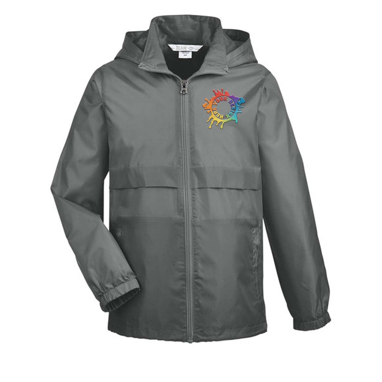 Team 365 Youth Zone Protect Lightweight Jacket Embroidery - Mato & Hash