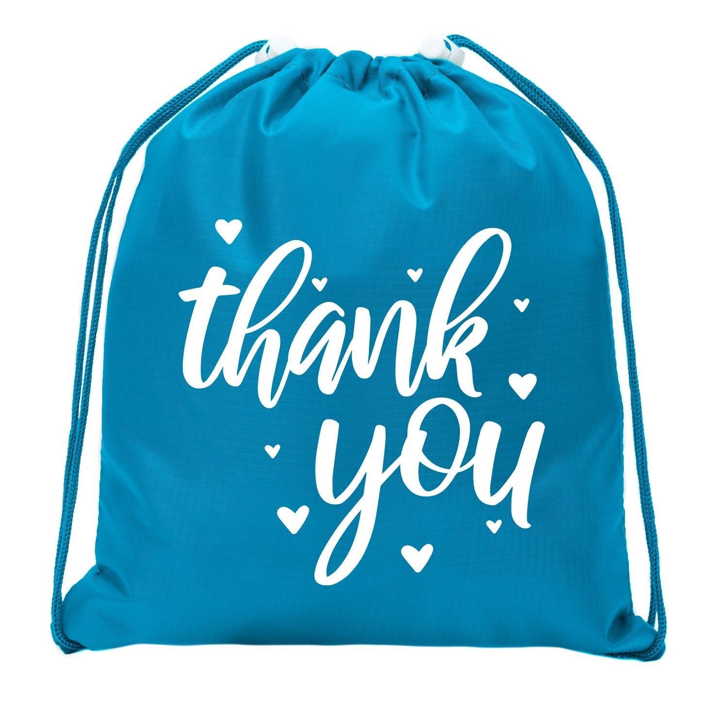 Thank You Hearts Mini Polyester Drawstring Bag - Mato & Hash