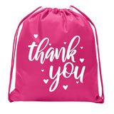Thank You Hearts Mini Polyester Drawstring Bag - Mato & Hash