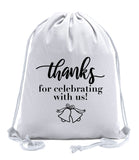 Thanks for Celebrating With Us! + Bells Cotton Drawstring Bag - Mato & Hash