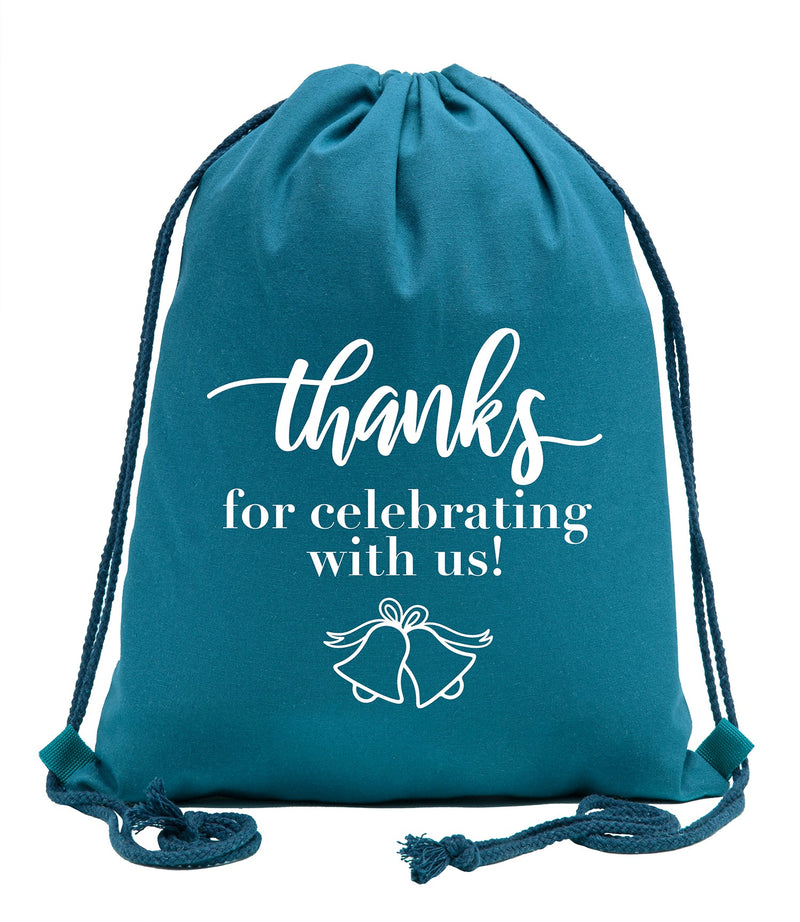 Cotton gift bag with ribbon drawstring - KS Teamwear