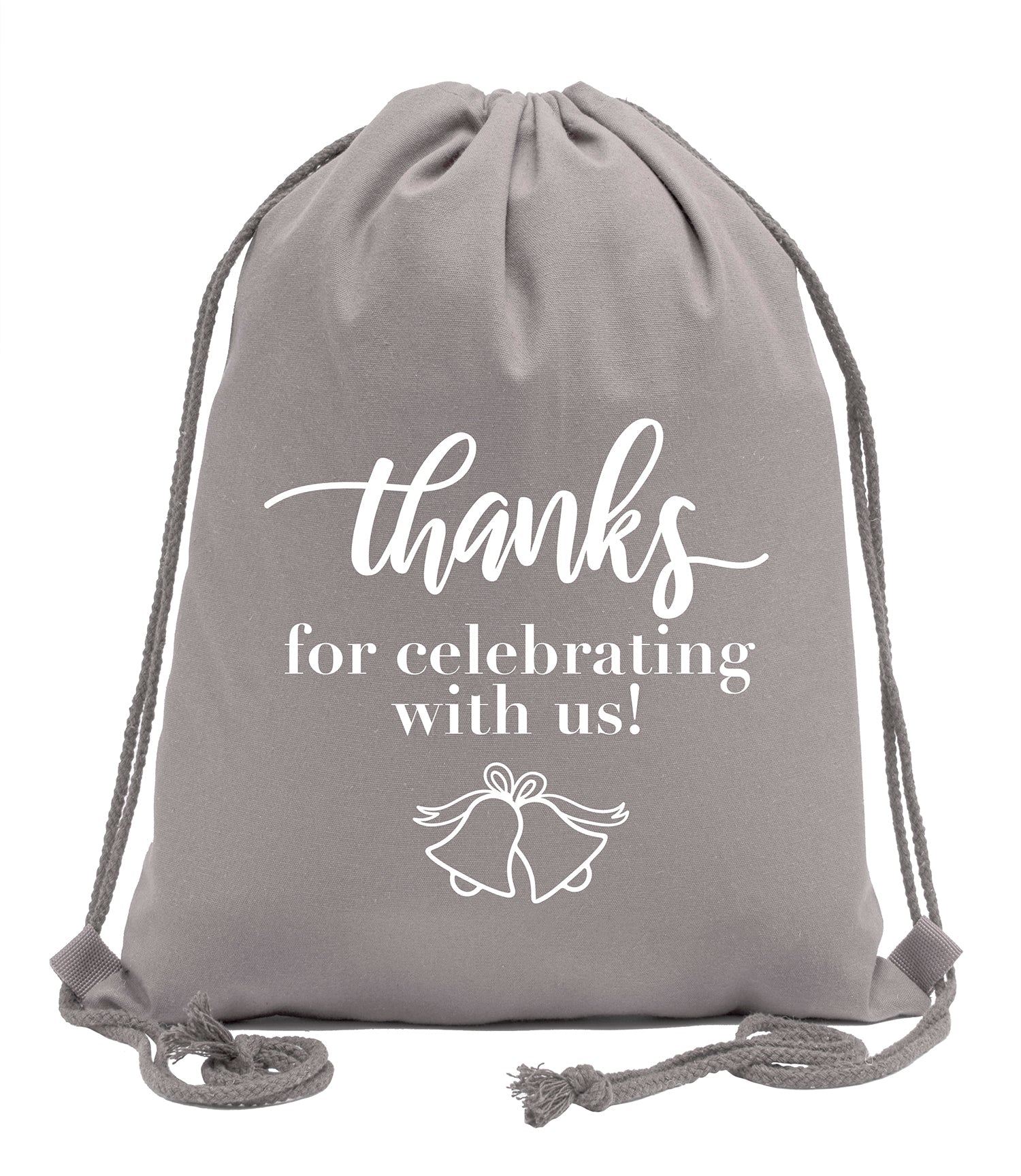 Thanks for Celebrating With Us! + Bells Cotton Drawstring Bag - Mato & Hash