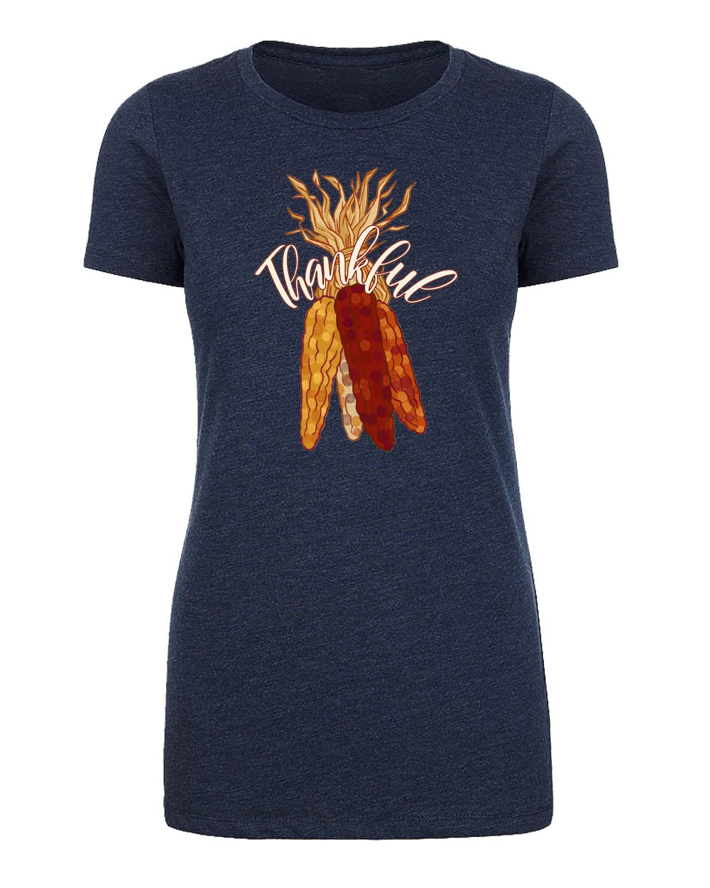 Thanksgiving Colorful Corn Womens T Shirts - Mato & Hash