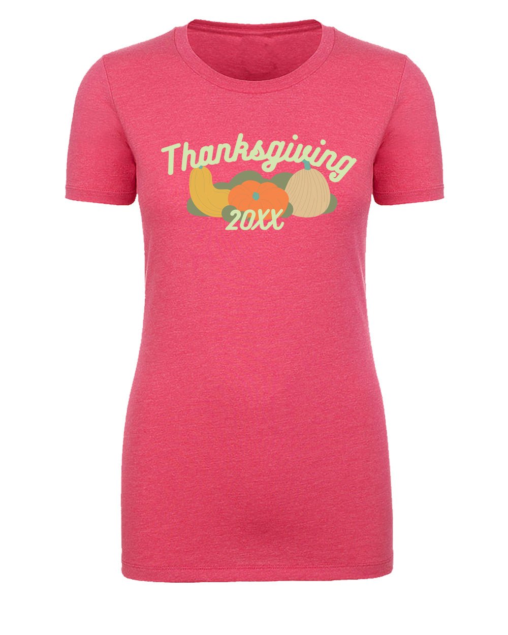 Thanksgiving Gourds Custom Year Womens T Shirts - Mato & Hash