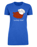 Thanksgiving Turkey Chef Womens T Shirts - Mato & Hash