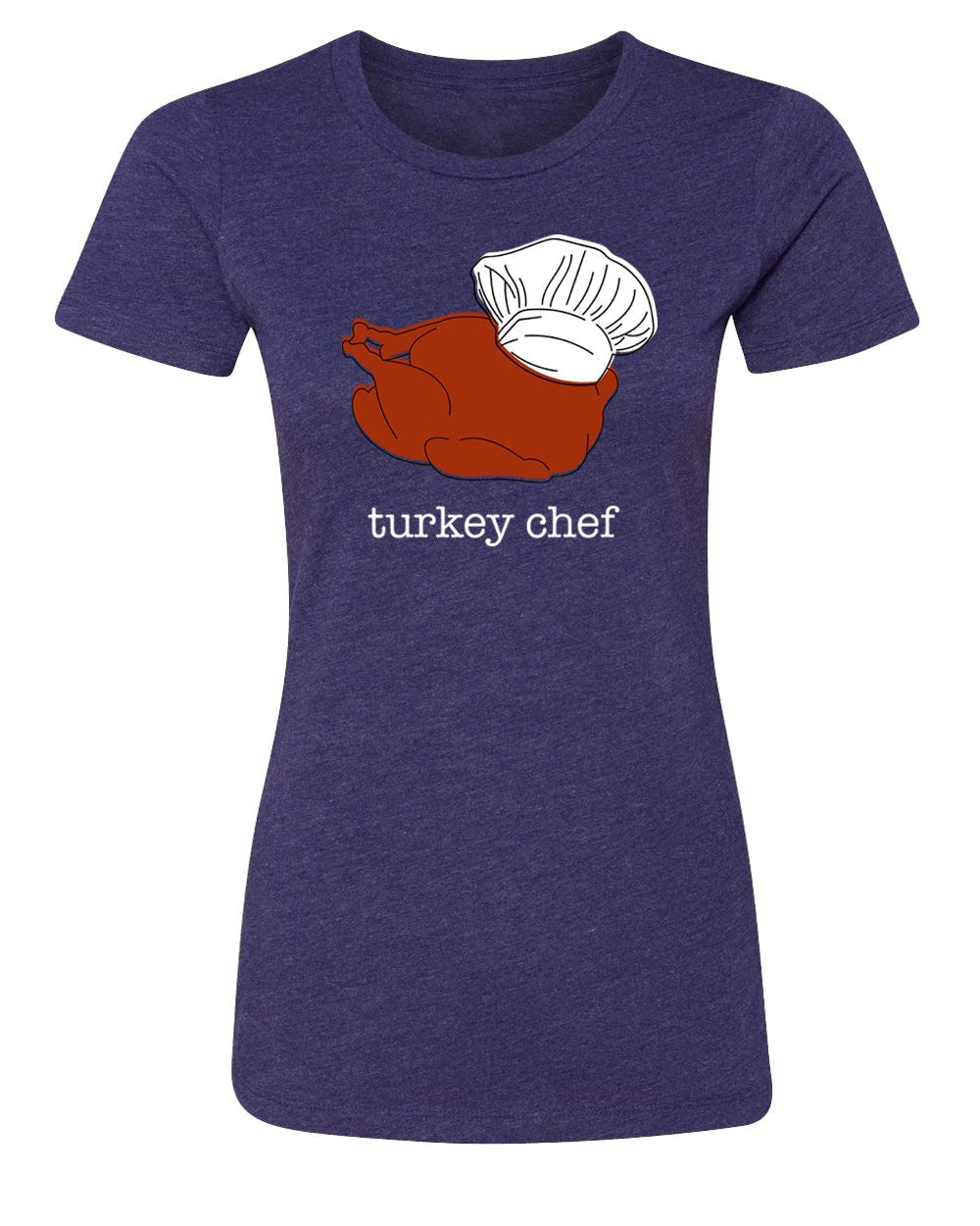 Thanksgiving Turkey Chef Womens T Shirts - Mato & Hash