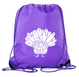 Thanksgiving Turkey Color in Polyester Drawstring Bag - Mato & Hash