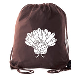 Thanksgiving Turkey Color in Polyester Drawstring Bag - Mato & Hash