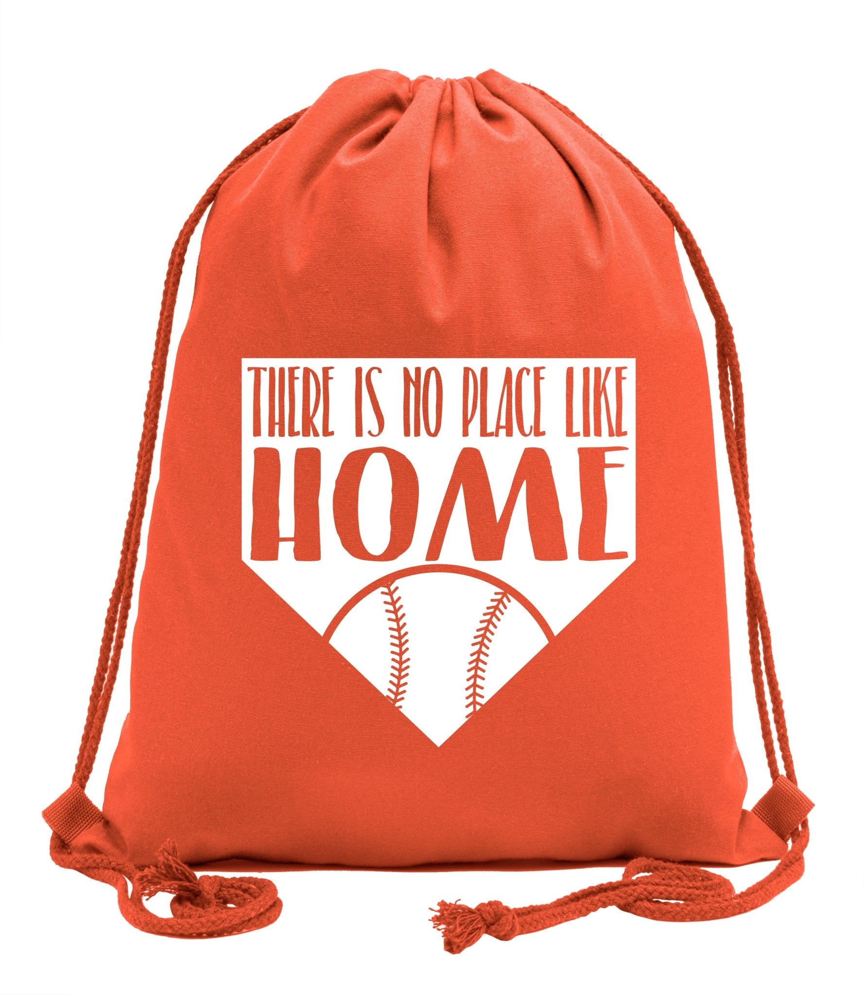There Is No Place Like Home Baseball Cotton Drawstring Bag - Mato & Hash