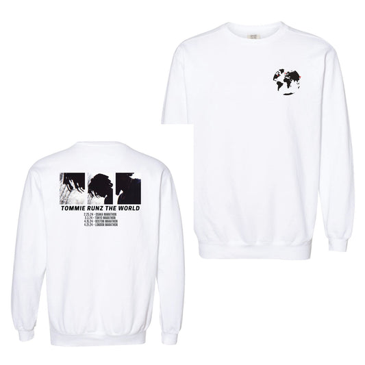 Tommy Runz the World Comfort Colors ® Ring Spun Crewneck Sweatshirt - Mato & Hash
