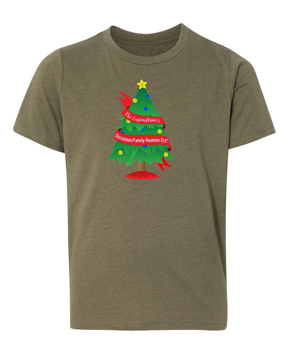 Tree Banner - The Custom Name's Christmas/Family Reunion Kids T Shirts - Mato & Hash