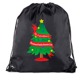 Tree Banner - The Custom Name's Christmas/Family Reunion Polyester Drawstring Bag