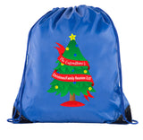 Tree Banner - The Custom Name's Christmas/Family Reunion Polyester Drawstring Bag - Mato & Hash