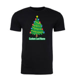 Tree + Custom Ornaments & Last Name Unisex T Shirts - Mato & Hash