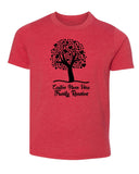 Tree + Heart Leaves Custom Name Family Reunion Kids T Shirts