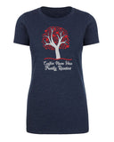 Tree w/ Heart Leaves Full Color Custom Name Family Reunion Womens T Shirts - Mato & Hash