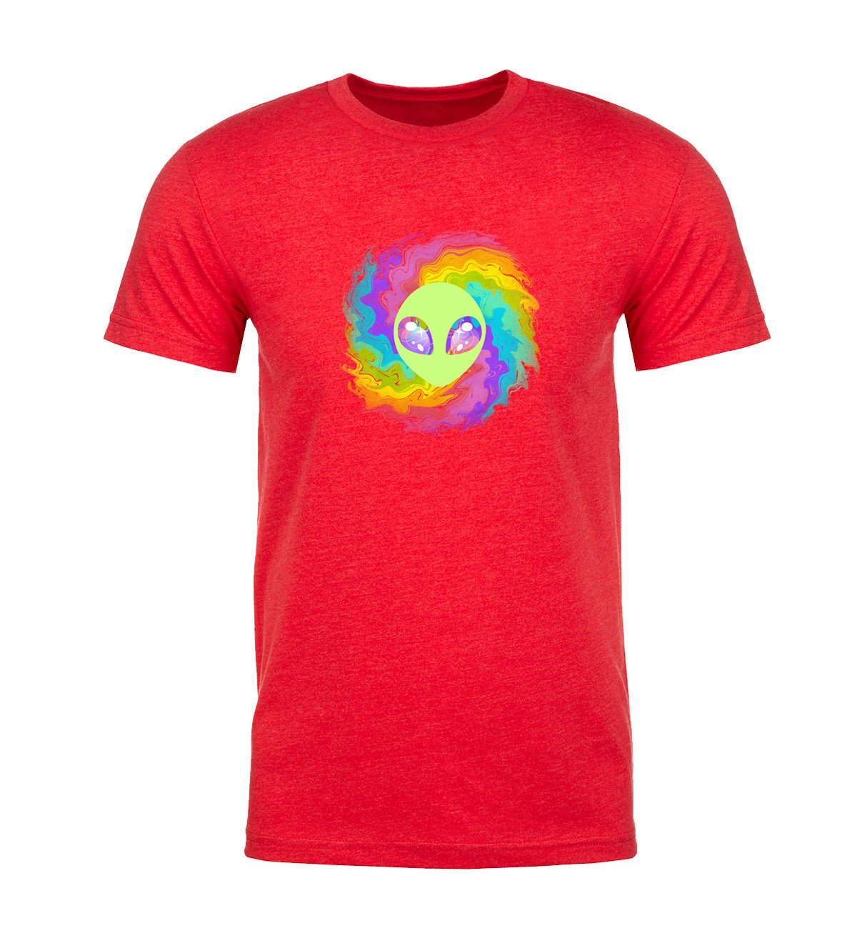 Trippy Tie Dyed Alien Mens T Shirts - Mato & Hash