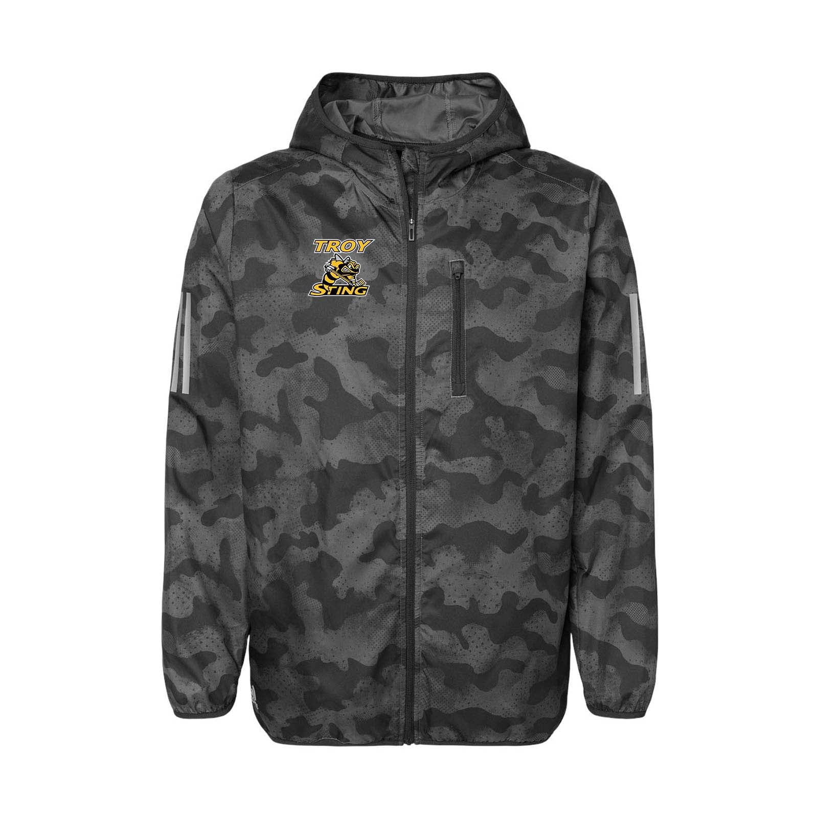 Troy Sting Adidas - Hooded Full-Zip Windbreaker Embroidery - Mato & Hash