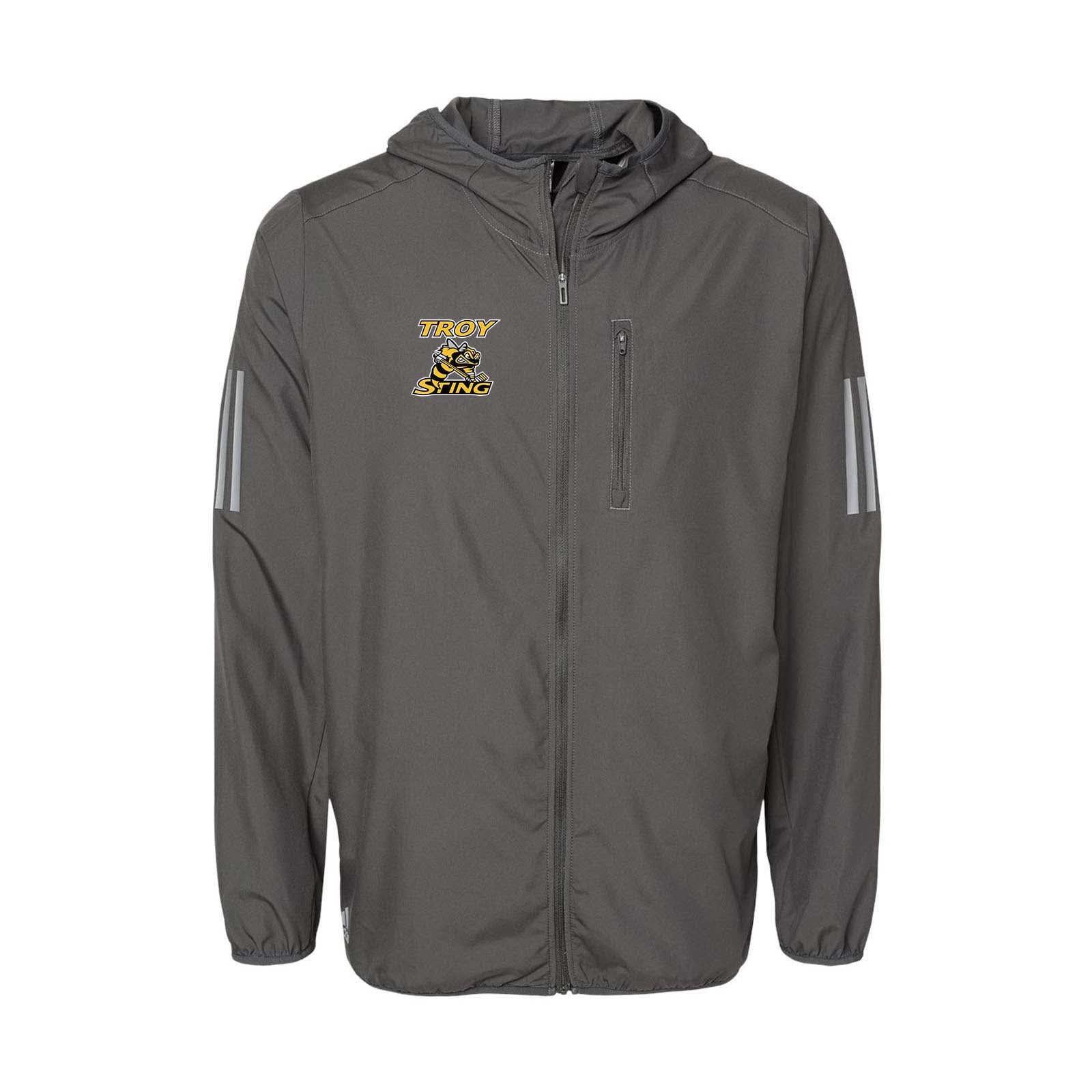 Troy Sting Adidas - Hooded Full-Zip Windbreaker Embroidery - Mato & Hash