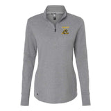 Troy Sting Adidas - Women's 3-Stripes Quarter-Zip Sweater Embroidery - Mato & Hash