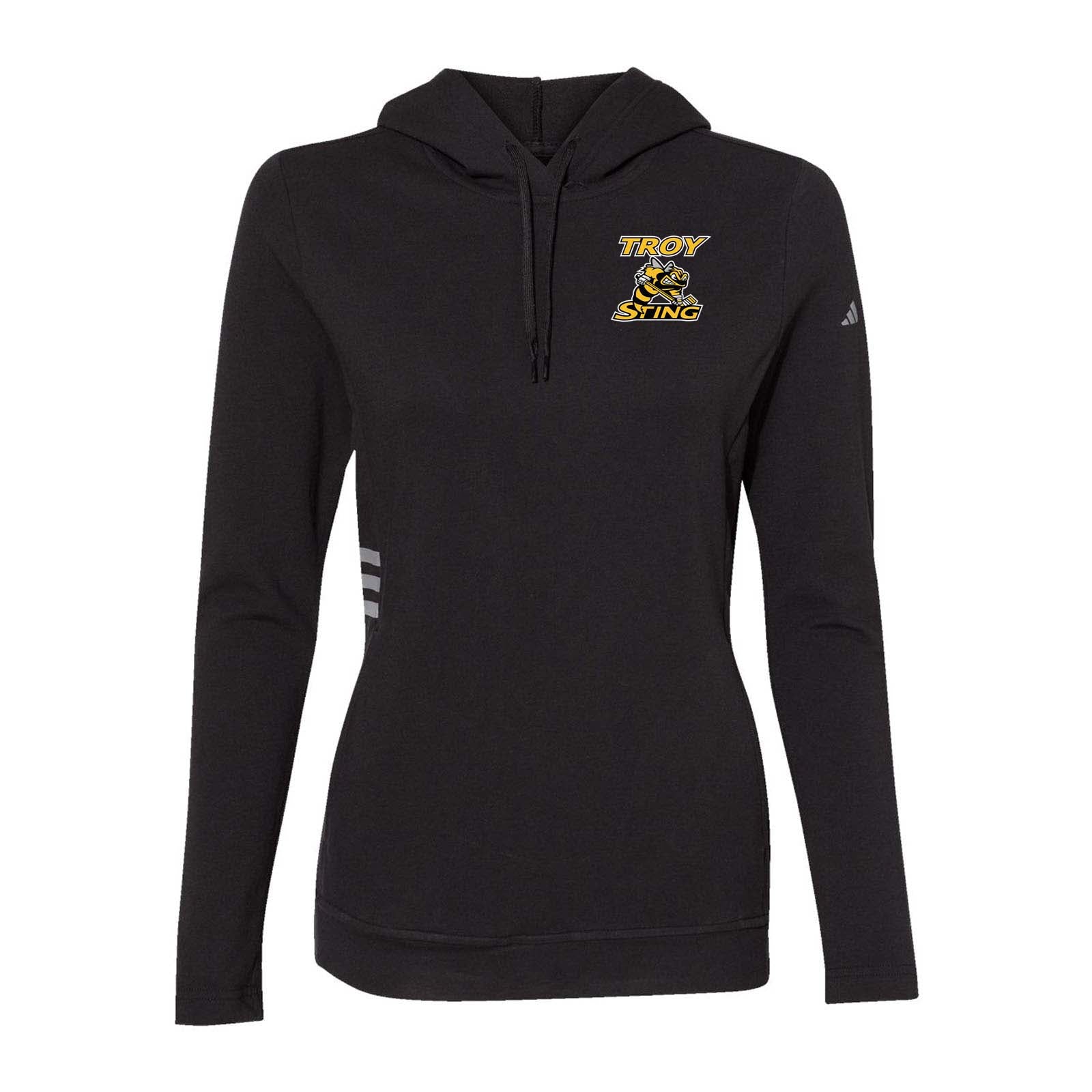 Troy Sting Adidas - Women's Lightweight Hooded Sweatshirt Embroidery - Mato & Hash