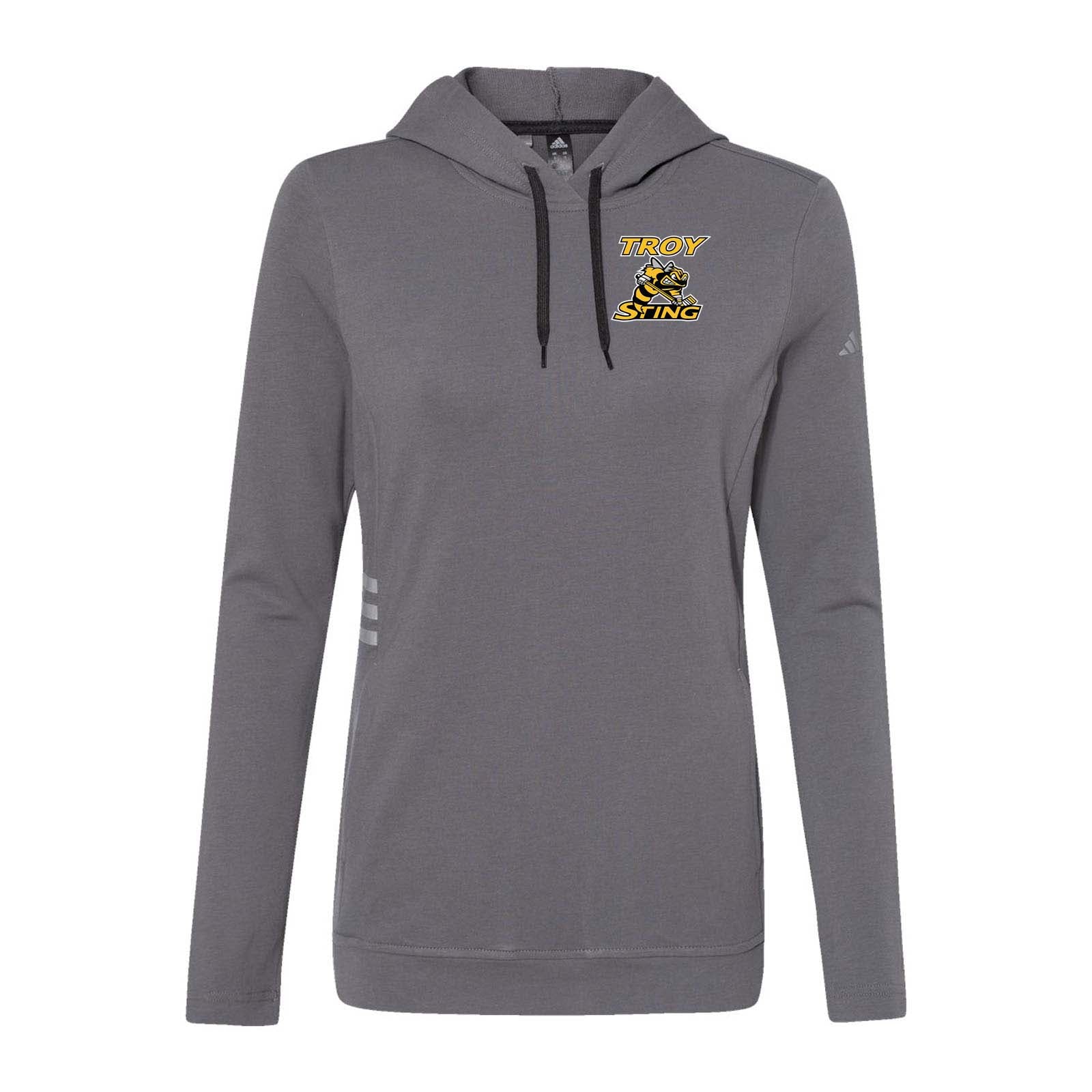 Troy Sting Adidas - Women's Lightweight Hooded Sweatshirt Embroidery - Mato & Hash