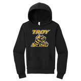 Troy Sting Bella + Canvas Youth Cotton/Polyester Fleece Hooded Sweatshirt Embroidery - Mato & Hash