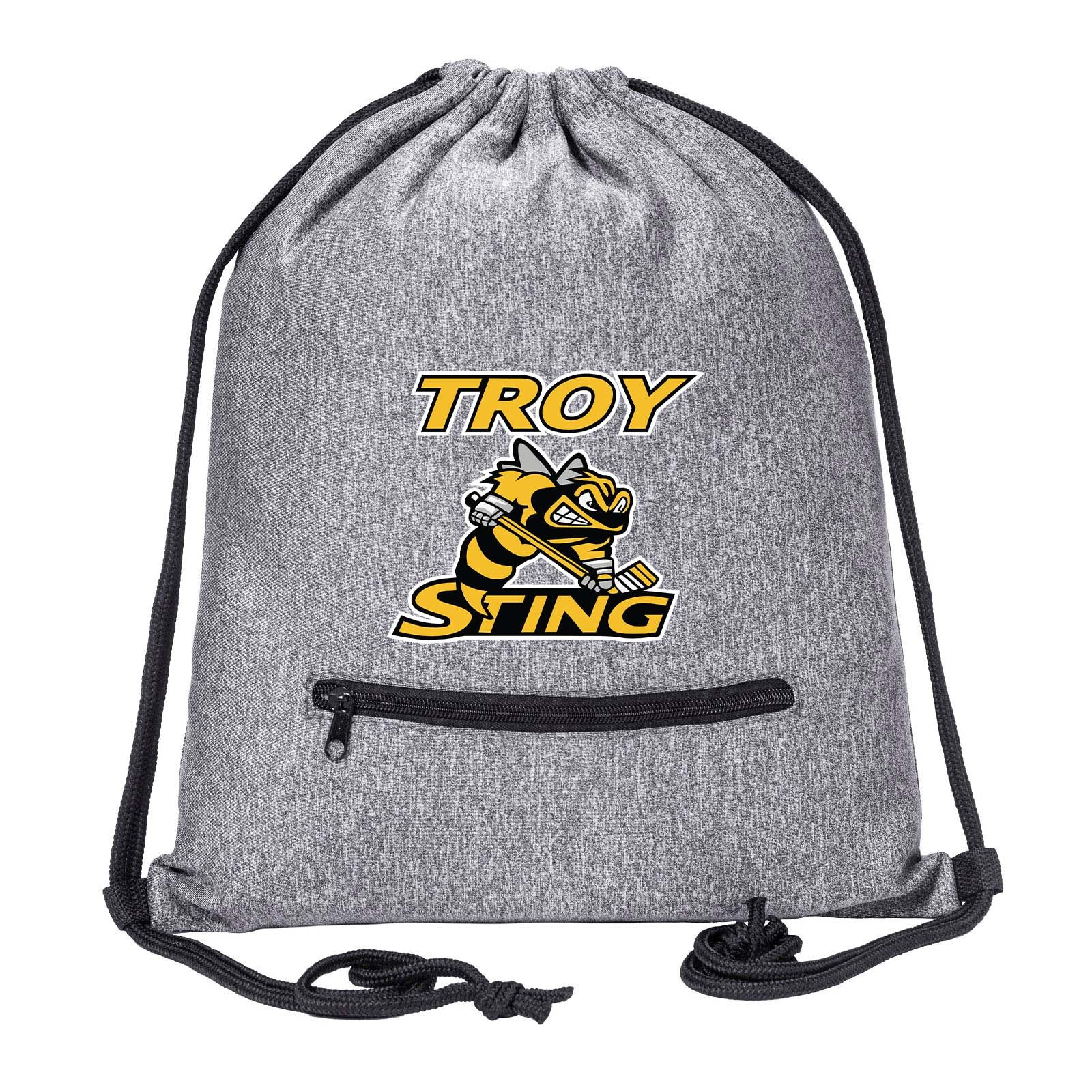 Troy Sting Drawstring Bag w/ Zipper Pocket Printed - Mato & Hash