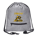 Troy Sting Drawstring Bag w/ Zipper Pocket Printed - Mato & Hash