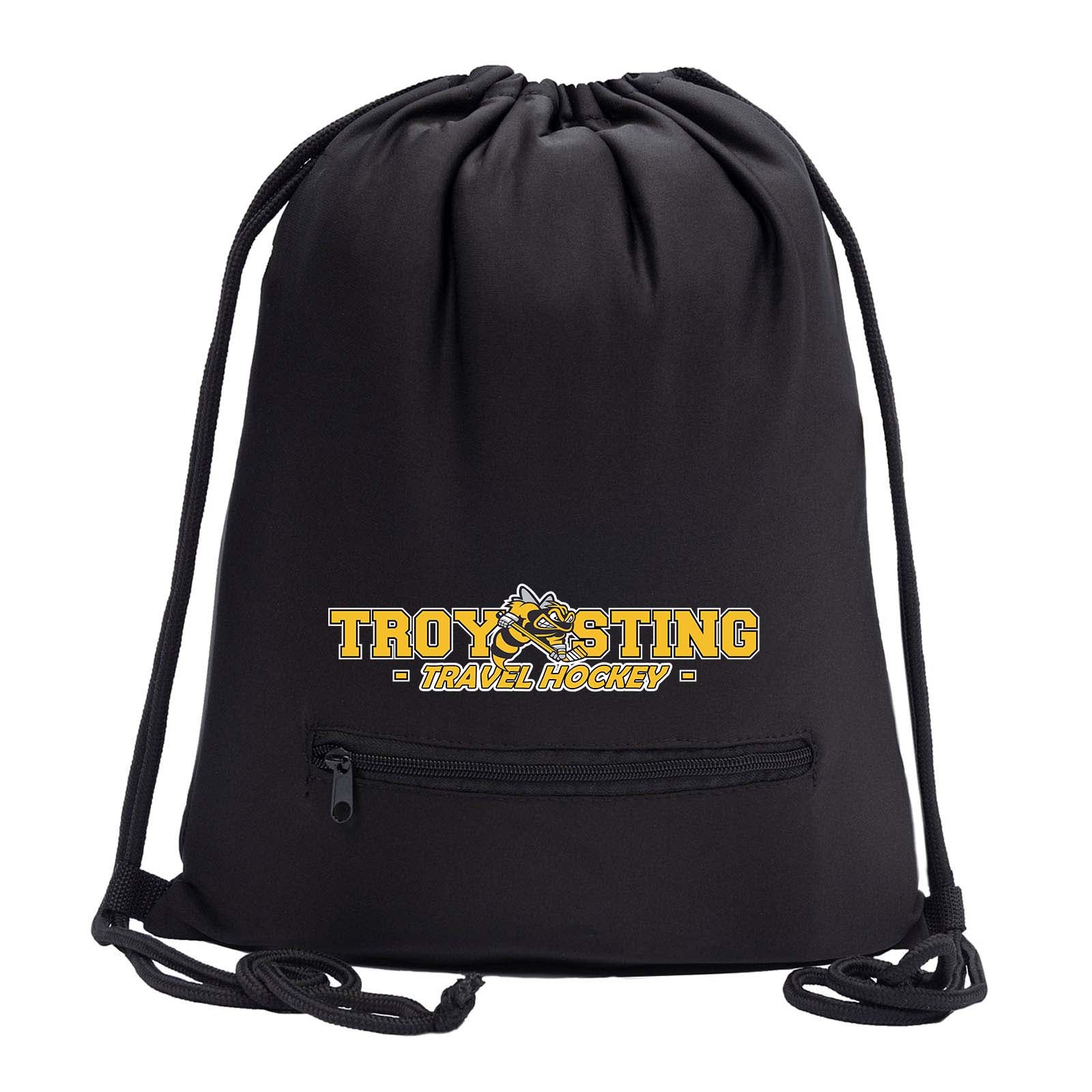Troy Sting Drawstring Bag w/ Zipper Pocket Printed - Mato & Hash