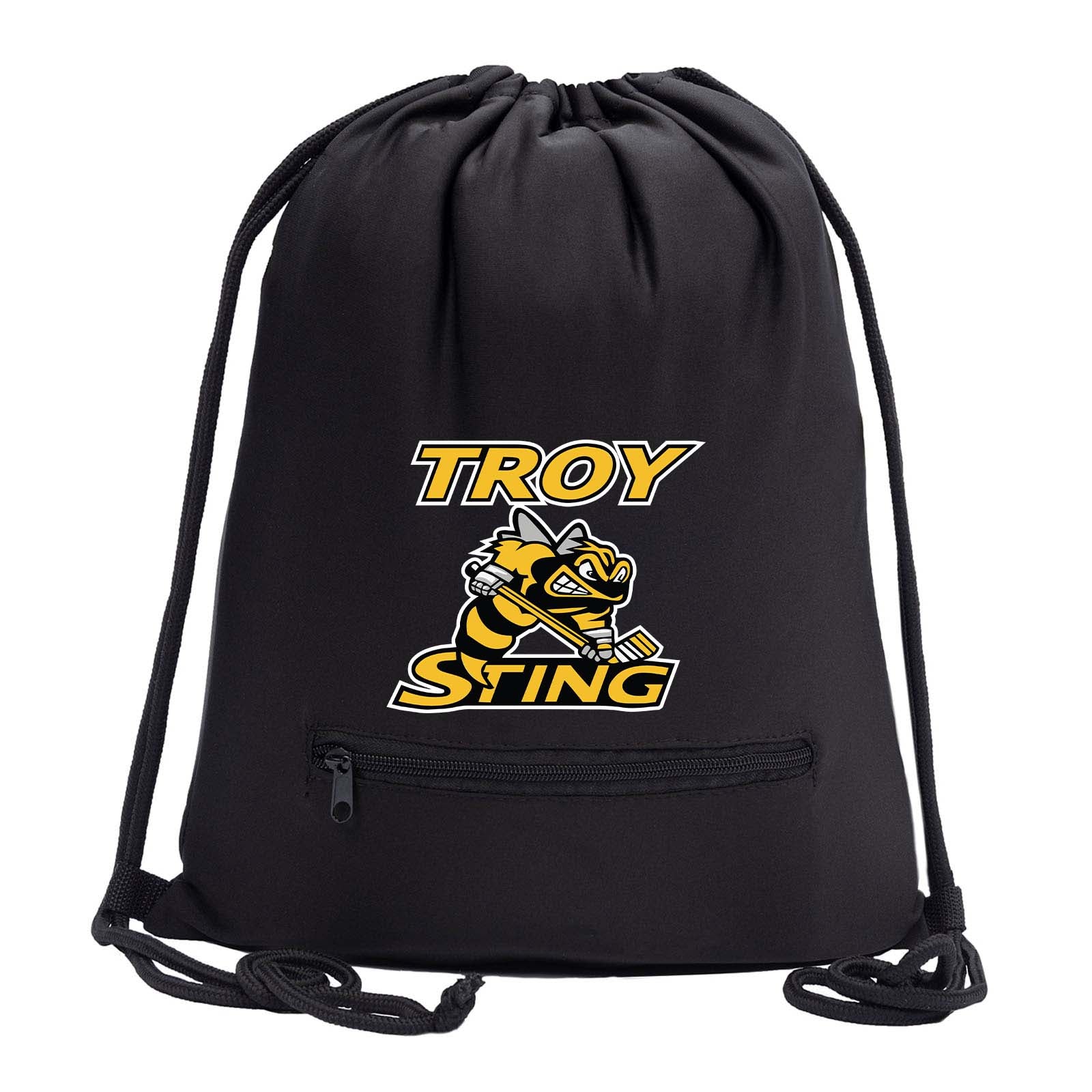 Troy Sting Drawstring Bag w/ Zipper Pocket Printed - Mato & Hash