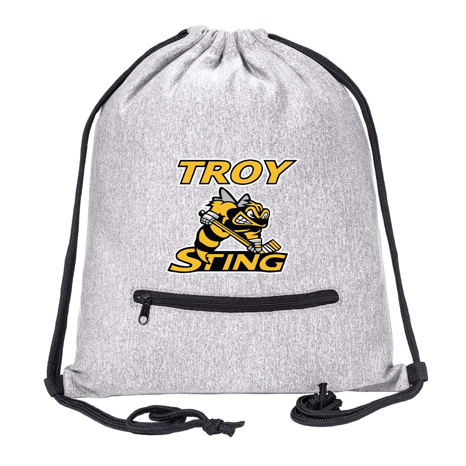 Troy Sting Drawstring Bag w/ Zipper Pocket Printed - Mato & Hash