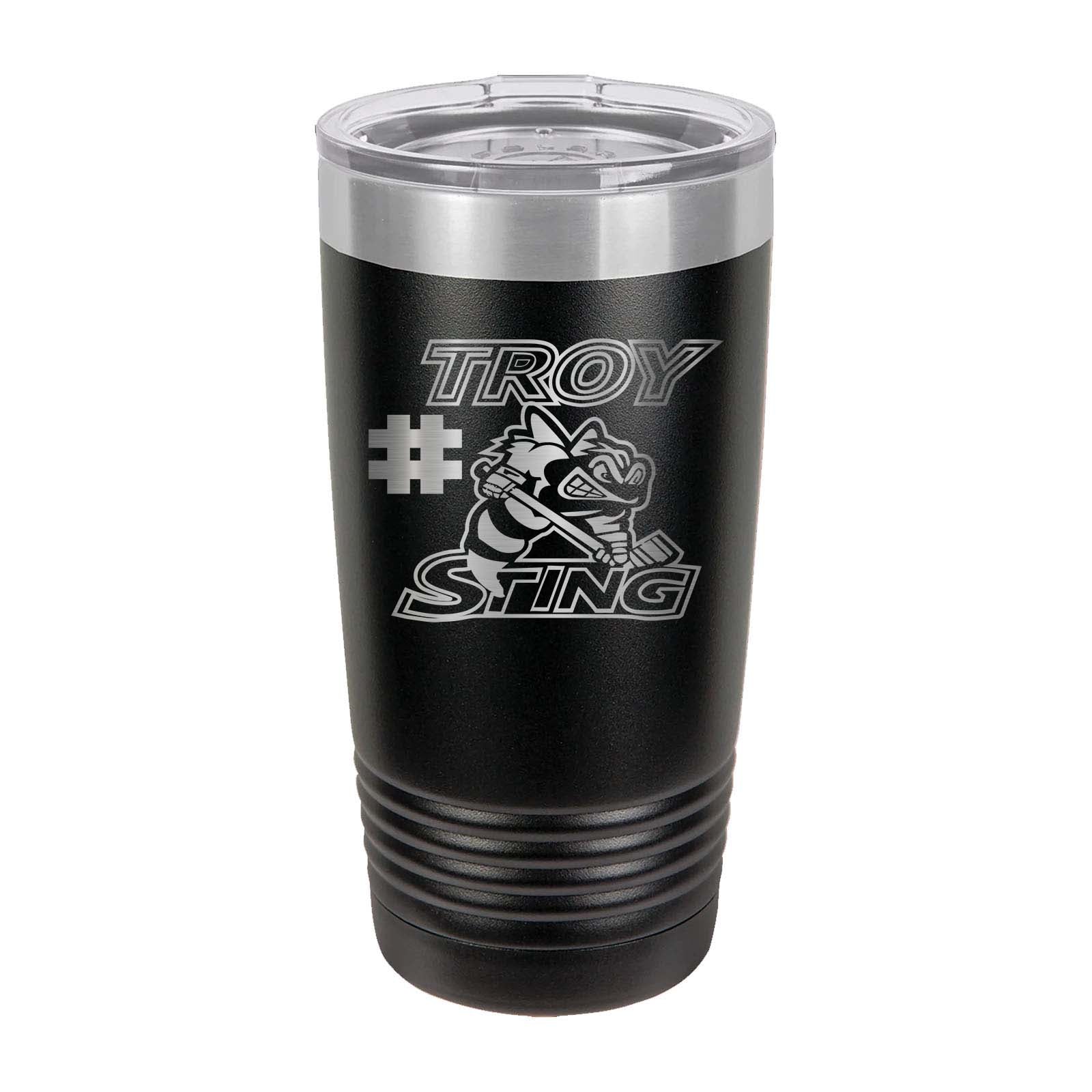 Troy Sting Laser Engraved 20oz Pint with Sliding Lid - Mato & Hash