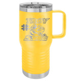 Troy Sting Laser Engraved 20oz Travel Tumbler with Handle - Mato & Hash