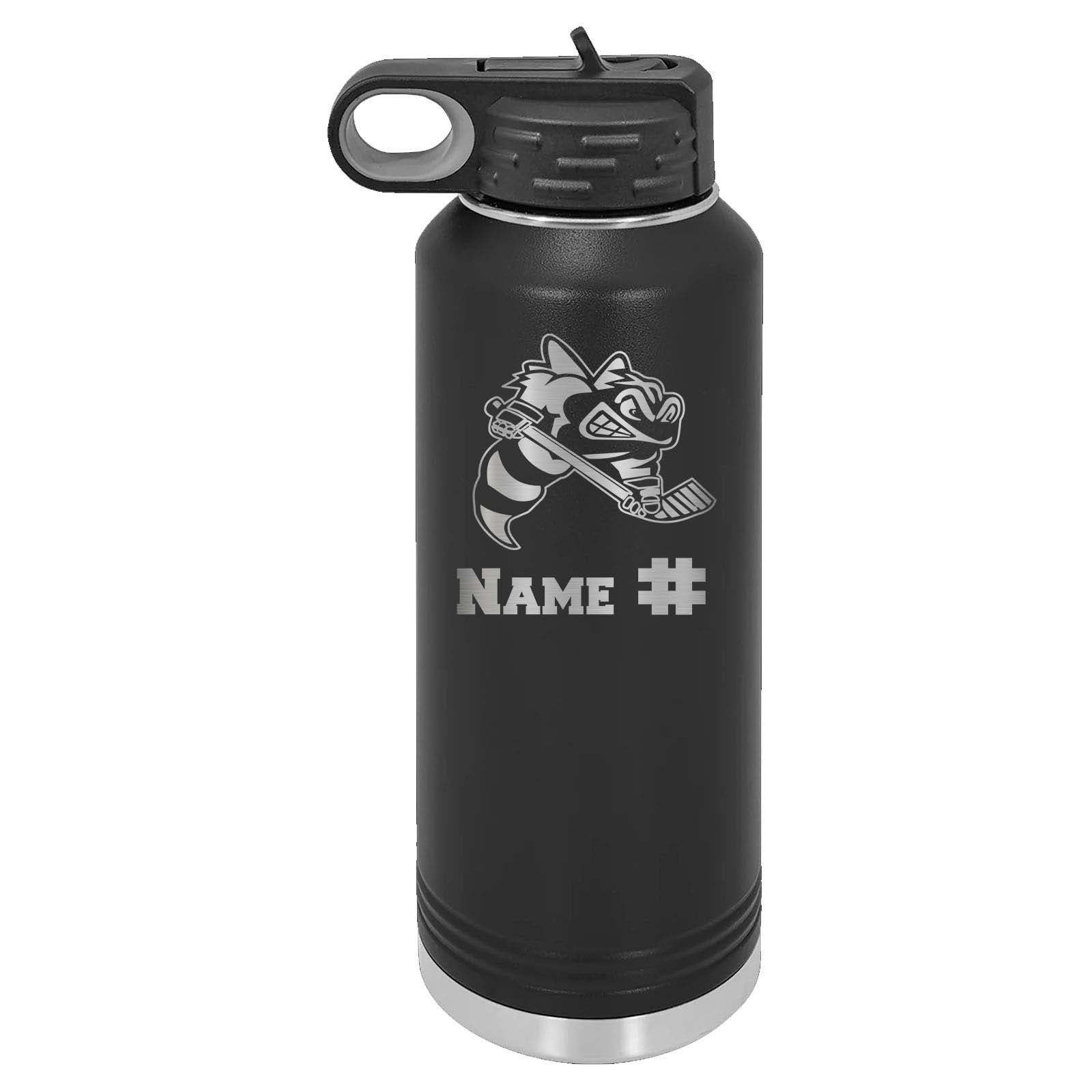 Troy Sting Laser Engraved 32oz Water Bottle with Flip Lid - Mato & Hash